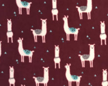 Load image into Gallery viewer, Wine Llama Fleece
